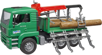 Camion forestier MAN avec grue et bûches – Image 6