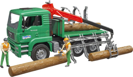 Camion forestier MAN avec grue et bûches – Image 8