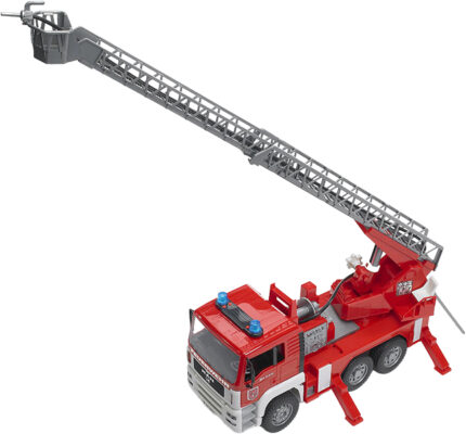 Camion pompier MAN avec grande échelle et gyrophare – Image 3