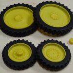 Roues étroites avant + arrière jaune