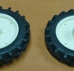 Roues étroites avant 48 mm blanc