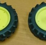 Roues étroites avant 48 mm jaune