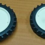 Roues étroites arrière 60 mm blanc