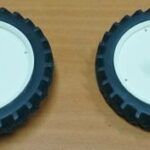 Roues étroites arrière 66 mm blanc