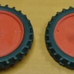 Roues étroites arrière 66 mm rouge