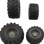 Set de 4 roues TRELLEBORG, Grise