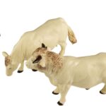Lot de Taureau et Vaches Charolaises, 3 pièces