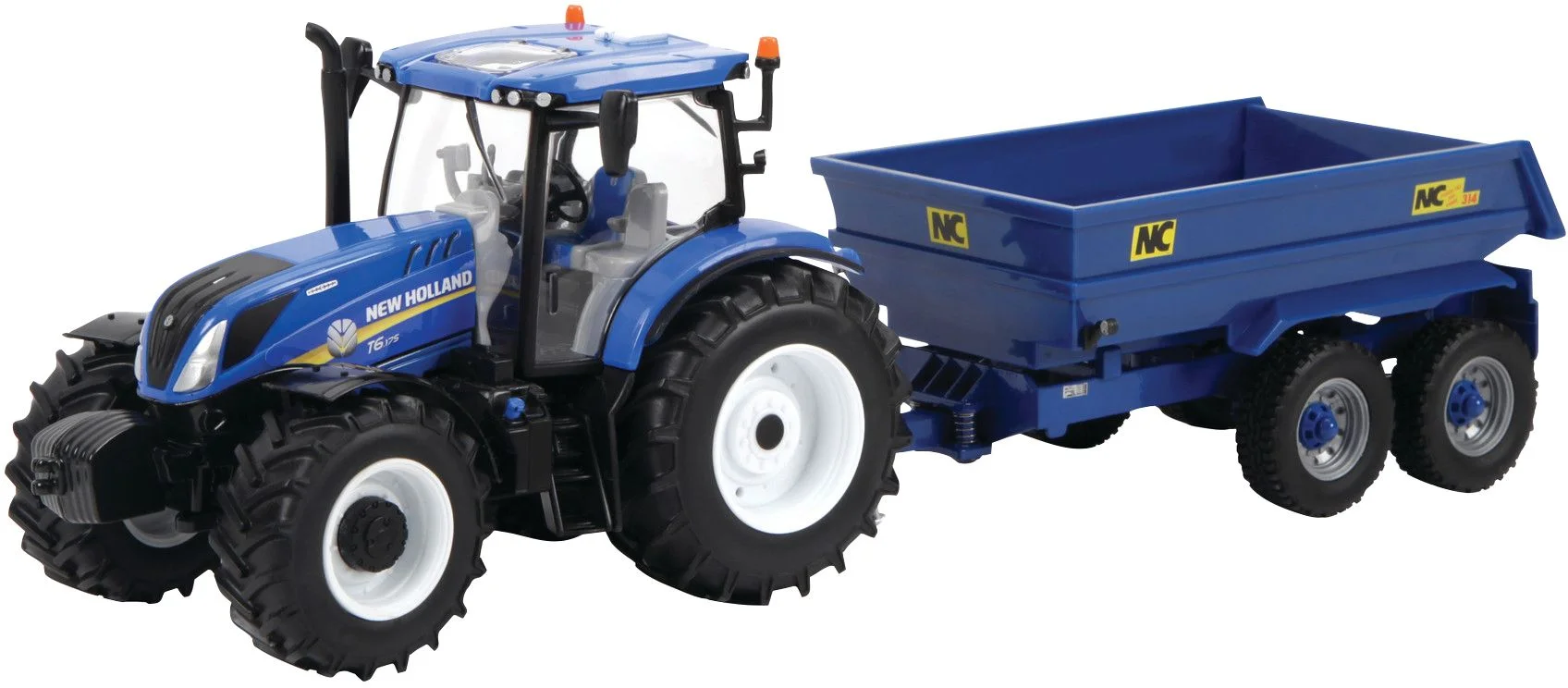 NEW HOLLAND T6.175 avec remorque – Image 1