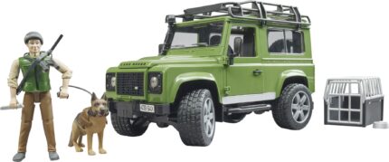 LAND ROVER avec chasseur et chien – Image 4