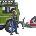 LAND ROVER avec remorque et moto DUCATI