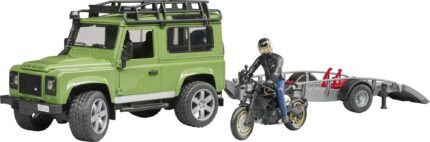 LAND ROVER Defender avec remorque et moto DUCATI – Image 3