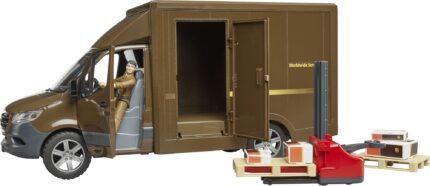 Camionnette de livraison UPS MERCEDES Sprinter avec figuirnes, transpalette et accesoires – Image 3