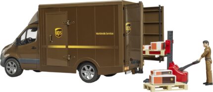 Camionnette de livraison UPS MERCEDES Sprinter avec figuirnes, transpalette et accesoires – Image 5