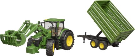 Tracteur JOHN DEERE 7R 350 avec chargeur et remorque basculante – Image 4