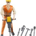 Figurine de chantier avec accessoires