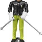 Skieur avec accessoires