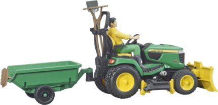 Tondeuse de jardin JOHN DEERE avec remorque et accessoires – Image 3