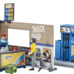 Station service et de lavage avec accessoires
