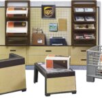 Agence d''expédition UPS avec accessoires