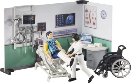 Centre de soin hospitalié avec figurines et accessoires – Image 3