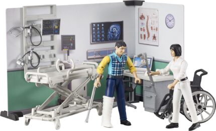 Centre de soin hospitalié avec figurines et accessoires – Image 4