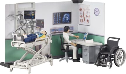 Centre de soin hospitalié avec figurines et accessoires – Image 5