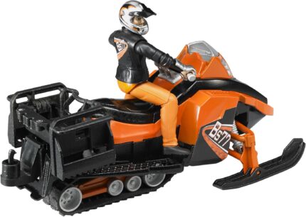 Moto Neige conducteur avec accessoires et figurine – Image 3