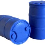 Baril plastique bleu