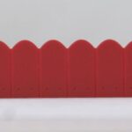 Tuiles plate rouge moyen, ligne de 12 tuiles,