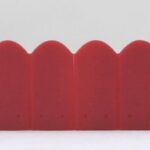 Tuiles plate rouge foncé, ligne de 12 tuiles,