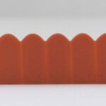 Tuiles plate vieux rouge, ligne de 12 tuiles,