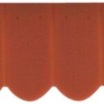 Tuiles plate vieux rouge, ligne de 12 tuiles,