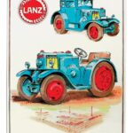 Plaque tôlée 50x35 : LANZ BULLDOG