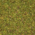 Fibre 2,5 mm : Herbe vert fleuri, 100g