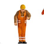Personnage de chantier, 3 pièces