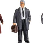 Figurines Voyageurs, 3 pièces