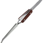 Pince Brucelle inversé à bec courbé, 160 mm