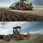 Poster : CLAAS Xerion, épandage et silo