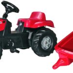 Tracteur à pédales MASSEY FERGUSON avec remorque