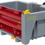 Caisse portable RollyBox, Rouge et Grise