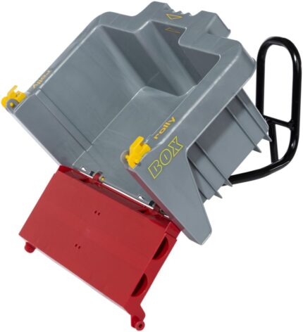 Caisse portable RollyBox, Rouge et Grise – Image 3