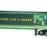 PETERBILT 6x4 avec remorque tolée et photo JOHN DEERE Série 9000