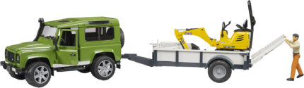 LAND ROVER avec remorque et Mini pelle JCB – Image 3