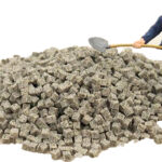 Pavé Granit jaunâtre 3x3x3mm, 1500 pièces