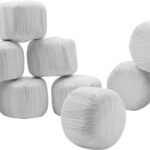 Balles enrubannées Blanc pour CLAAS WIKING, 10 pièces