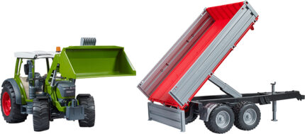 Tracteur FENDT 211 Vario avec chargeur et remorque basculante – Image 5