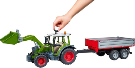 Tracteur FENDT 211 Vario avec chargeur et remorque basculante – Image 7