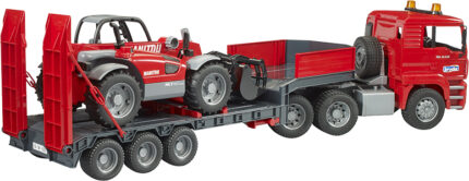Camion porte-engins MAN TGA avec chargeur télecopique MANITOU – Image 4