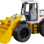 Chargeur sur roues, blanc et jaune