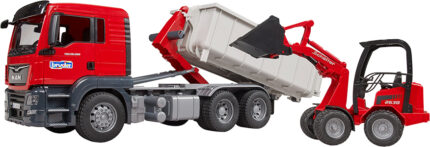 Camion à container déposable MAN avec chargeur SCHAFFER – Image 6